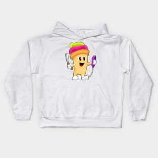 Sundae Hairdresser Razor Kids Hoodie